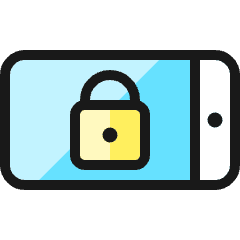Phone Lock Horizontal Icon from Ultimate Colors Set