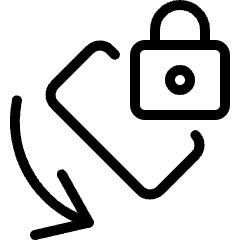 Phone Lock Left Icon from Ultimate Light Set