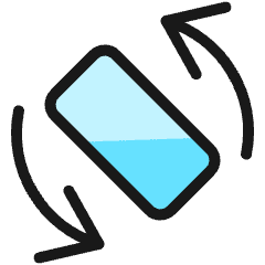 Phone Rotate 1 Icon from Ultimate Colors Set