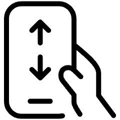Phone Scroll Icon from Ultimate Light Set