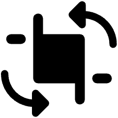 Crop Rotate Icon from Ultimate Bold Set