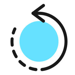 Rotate Back Icon from Ultimate Colors Set