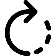 Rotate Forward Icon from Ultimate Bold Set