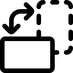 Rotate Vertical Icon from Ultimate Regular Set