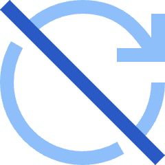 Arrow Update Disable Icon from Sharp Flat Set