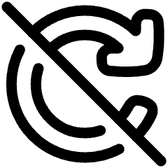 Arrow Update Disable Icon from Plump Line Set