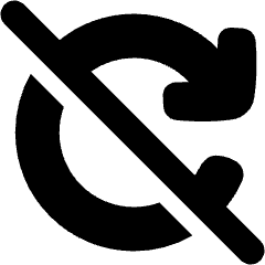 Arrow Update Disable Icon from Plump Solid Set