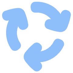 Arrows Cycle Icon from Plump Flat Set