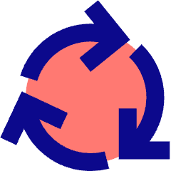 Arrows Cycle Icon from Sharp Pop Set