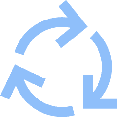Arrows Cycle Icon from Sharp Flat Set