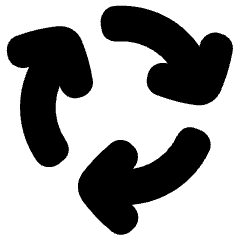 Arrows Cycle Icon from Plump Solid Set