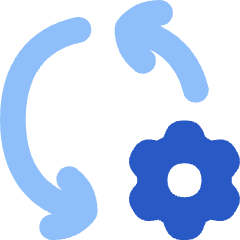 Arrows Sync Settings Icon from Flex Flat Set