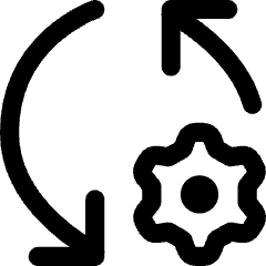 Arrows Sync Settings Icon from Core Line Set