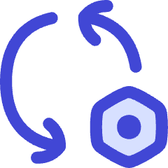 Arrows Sync Settings Nut Icon from Flex Duo Set