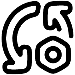Arrows Sync Settings Nut Icon from Plump Line Set
