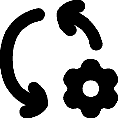 Arrows Sync Settings Icon from Flex Solid Set