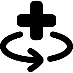 Line Arrow Rotate All Axis Left Icon from Plump Remix Set