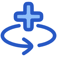Line Arrow Rotate All Axis Left Icon from Plump Duo Set