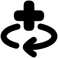 Line Arrow Rotate All Axis Right Icon from Plump Solid Set
