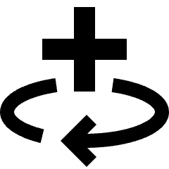 Line Arrow Rotate All Axis Right Icon from Sharp Solid Set