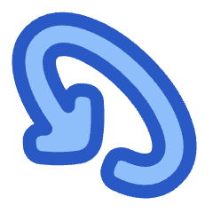 Line Arrow Rotate Diagonal Left 1 Icon from Plump Duo Set