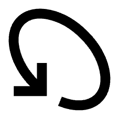 Line Arrow Rotate Diagonal Left 1 Icon from Sharp Line Set