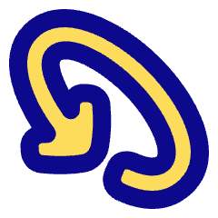 Line Arrow Rotate Diagonal Left 1 Icon from Plump Pop Set