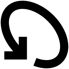 Line Arrow Rotate Diagonal Left 1 Icon from Sharp Remix Set