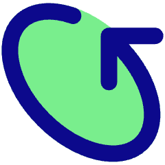Line Arrow Rotate Diagonal Left 2 Icon from Core Pop Set