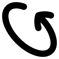 Line Arrow Rotate Diagonal Left 2 Icon from Flex Solid Set
