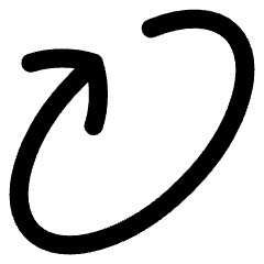 Line Arrow Rotate Diagonal Right 1 Icon from Flex Line Set