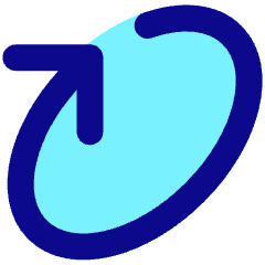 Line Arrow Rotate Diagonal Right 1 Icon from Core Pop Set