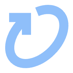 Line Arrow Rotate Diagonal Right 1 Icon from Sharp Flat Set