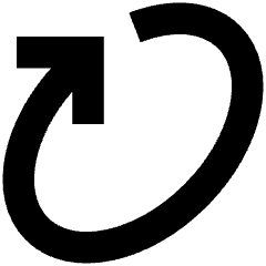 Line Arrow Rotate Diagonal Right 1 Icon from Sharp Remix Set