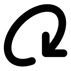 Line Arrow Rotate Diagonal Right 2 Icon from Core Solid Set