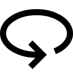Line Arrow Rotate Horizontal Left Icon from Sharp Line Set
