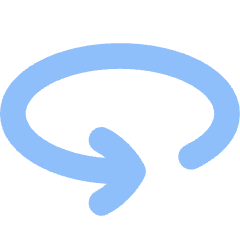 Line Arrow Rotate Horizontal Left Icon from Flex Flat Set