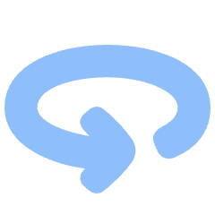 Line Arrow Rotate Horizontal Left Icon from Plump Flat Set