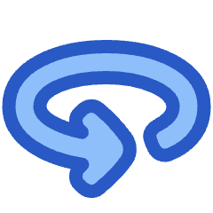 Line Arrow Rotate Horizontal Left Icon from Plump Duo Set
