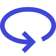 Line Arrow Rotate Horizontal Left Icon from Sharp Duo Set