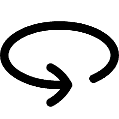 Line Arrow Rotate Horizontal Left Icon from Flex Line Set