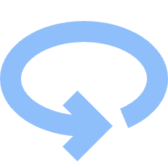 Line Arrow Rotate Horizontal Left Icon from Sharp Flat Set