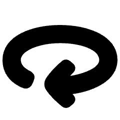 Line Arrow Rotate Horizontal Right Icon from Plump Solid Set