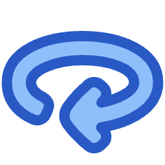 Line Arrow Rotate Horizontal Right Icon from Plump Duo Set