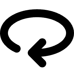 Line Arrow Rotate Horizontal Right Icon from Core Solid Set