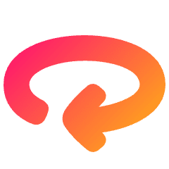 Line Arrow Rotate Horizontal Right Icon from Plump Gradient Set