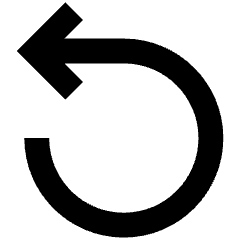 Line Arrow Rotate Left 1 Icon from Sharp Remix Set