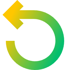 Line Arrow Rotate Left 1 Icon from Sharp Gradient Set