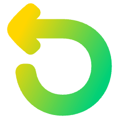 Line Arrow Rotate Left 1 Icon from Plump Gradient Set