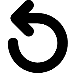 Line Arrow Rotate Left 1 Icon from Core Solid Set